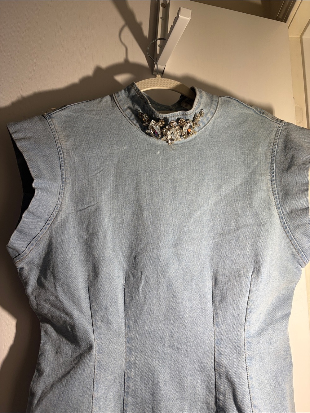 Denim Mini Dress - Picture 8 of 11